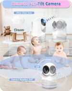 HelloBaby Babyphone mit Kamera – 29h Akkulaufzeit, Pan-Tilt 318°, Infrarot-Nachtsicht – Bild 6
