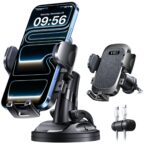 YRU Auto-Handyhalterung mit Vakuumsaugnapf & 360° Drehbar – Wackelfrei für iPhone & Samsung