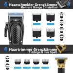 HIENA PRO Profi Haarschneidemaschine Set – 3in1 Bartrimmer & Folienrasierer mit USB-Akku – Bild 2