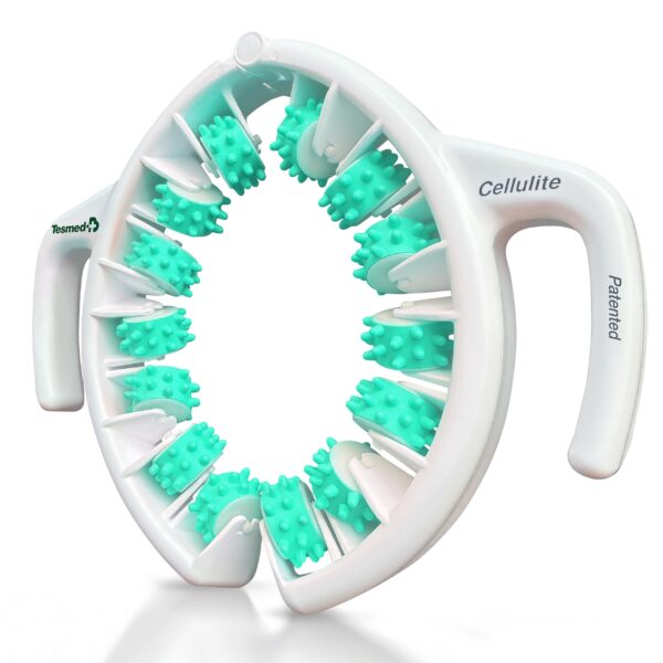 TESMED CELLULITE Manueller Anti-Cellulite Massageroller mit patentierter Rollentechnologie – Made in Italy für Oberschenkel & Gesäss