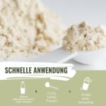 HANS Brainfood 1kg Bio Erbsenprotein 90% – Veganes Proteinpulver mit Optimalem Aminosäureprofil – Bild 6