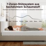 Novilla 7-Zonen Kaltschaummatratze 140x200 cm H3/H4 – Ergonomische Unterstützung mit Öko-Tex Zertifikat – Bild 4