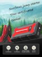 SUCFOCUS 12V Auto Starthilfe Powerbank 4000A – Tragbarer Jump Starter mit LED & Quick Charge – Bild 8