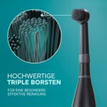 happybrush® Aufsteckbürsten AllBlack – 9er Set Aktivkohle-Borsten für rotierende Zahnbürsten – Bild 3