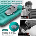 JEMULICE Isomatte 12cm – Ultraleichte Luftmatratze mit Fusspumpe für Camping & Wandern – Bild 4