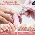 ZABOUL Elektrische Nagelfeile mit 10 Aufsätzen – Profi Maniküre & Pediküre Set – Bild 3