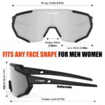 X-TIGER Fahrradbrille mit 5 Wechselgläsern & UV400 – Sportbrille für Radfahren & Outdoor – Bild 7