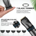 Hatteker Profi Haarschneidemaschine Set mit T-Blade Trimmer – IPX7 Wasserdicht für Herren – Bild 4