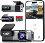 Navycrest Q7 Dashcam 4K+1080P Vorne Hinten – Dual Auto Kamera mit 5GHz WiFi & Parküberwachung