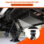 IMAYCC Scherenwagenheber 2.5T – Universales Auto-Notfallset mit Radmutternschlüssel – Bild 3