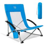 TIMBER RIDGE Campingstuhl Klappbar – Leichter Faltstuhl 150kg mit Getränkhalter