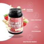 IronMaxx 100% Whey Protein 900g Strawberry White Chocolate – Muskelaufbau mit BCAAs & EAAs – Bild 2
