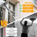 Staubwedel Teleskop bis 6m mit Mikrofaser-Köpfen – Reinigungsset für Decken & Fenster – Bild 4
