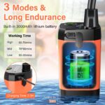 Rsaoty Campingdusche mit 3000mAh Akku – Mobile Aussendusche für Camping & Garten – Bild 2