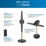 DIMPLEX FlexBlade Standventilator – Flügellos, 36 dB, 2×180° Luftauslässe, Neo-Gold – Bild 8