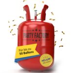 Party Factory Helium Gasflasche 400L – Ballongas für bis zu 50 Luftballons