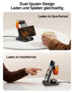 Phelinta 3-in-1 Wireless Charger – Induktive Ladestation für Samsung Galaxy S26/S25/S24 & Watch – Bild 4