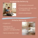lämmy Flaschenwärmer – Akkubetriebener Babyflaschenwärmer mit 4 Temperaturstufen für unterwegs – Bild 8
