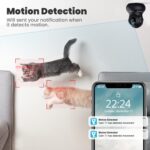 litokam 2K Überwachungskamera 360° Pan/Tilt – Babyphone & Hundekamera mit Bewegungserkennung & Nachtsicht – Bild 2