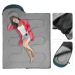 Sundom Schlafsack 3 Jahreszeiten 220x80 cm – 2-in-1 Camping Schlafsack wasserdicht & leicht – Bild 4
