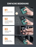 AstroAI Kabellose Elektrische Luftpumpe – Tragbare Akku-Fahrradpumpe mit LED für Fahrrad, Auto & Motorrad – Bild 9