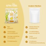 Alpha Foods Vegan Protein Pulver 1200g – 22g Protein pro Portion, Vanille – Bild 5