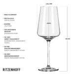 RITZENHOFF Weißweinglas-Set 400 ml Lichtweiss – 6er Pack aus Kristallglas – Bild 3