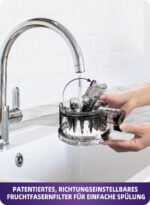 ACOQOOS Slow Juicer mit 135 mm Fütterungsröhre – Elektrische Saftpresse mit 99% Saftausbeute – Bild 5