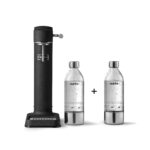 Aarke Carbonator 3 Wassersprudler – Premium Edelstahl Sprudelmaschine mit 2 Flaschen