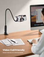Lamicall Schwanenhals Handyhalterung – 80mm Klemmbasis mit 360° Drehung für Bett & Tisch – Bild 3