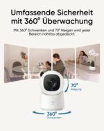 eufy Security C220 2K Innenkamera – 360° Schwenk-/Neigefunktion mit KI-Personenerkennung – Bild 3