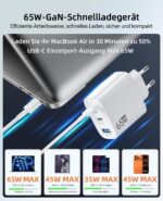 XUI 65W USB-C Schnellladegerät 3-Port mit GaN III – Universal für MacBook, iPhone & Samsung – Bild 2