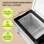 PLUG IN FESTIVALS 50L Kompressor Kühlbox – Gefrierbox bis -20°C für Auto & Camping – Bild 5