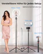 Acrhkoor 10,2" Ringlicht mit 192 cm Aluminium-Stativ – Professionelles LED-Licht für Content Creation – Bild 3