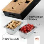 NewHabitat Couchbar Snackbox aus Bambus – Personalisierbar mit Gravur & Geschenkbox – Bild 7
