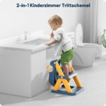 Rabb 1st Toilettenleiter für Kinder – 2-in-1 Trainingssitz mit Trittbrett für Jungen & Mädchen – Bild 6