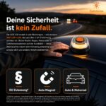 Safeglow® V16 Warnleuchte mit LED-Blitzlicht – EU-zugelassenes Notlicht für Auto & Motorrad – Bild 4