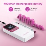 HALMAI HMC320 Elektrischer Nagelfräser 40.000 RPM – Kabelloses Nagelbohrer-Kit für Profis – Bild 5