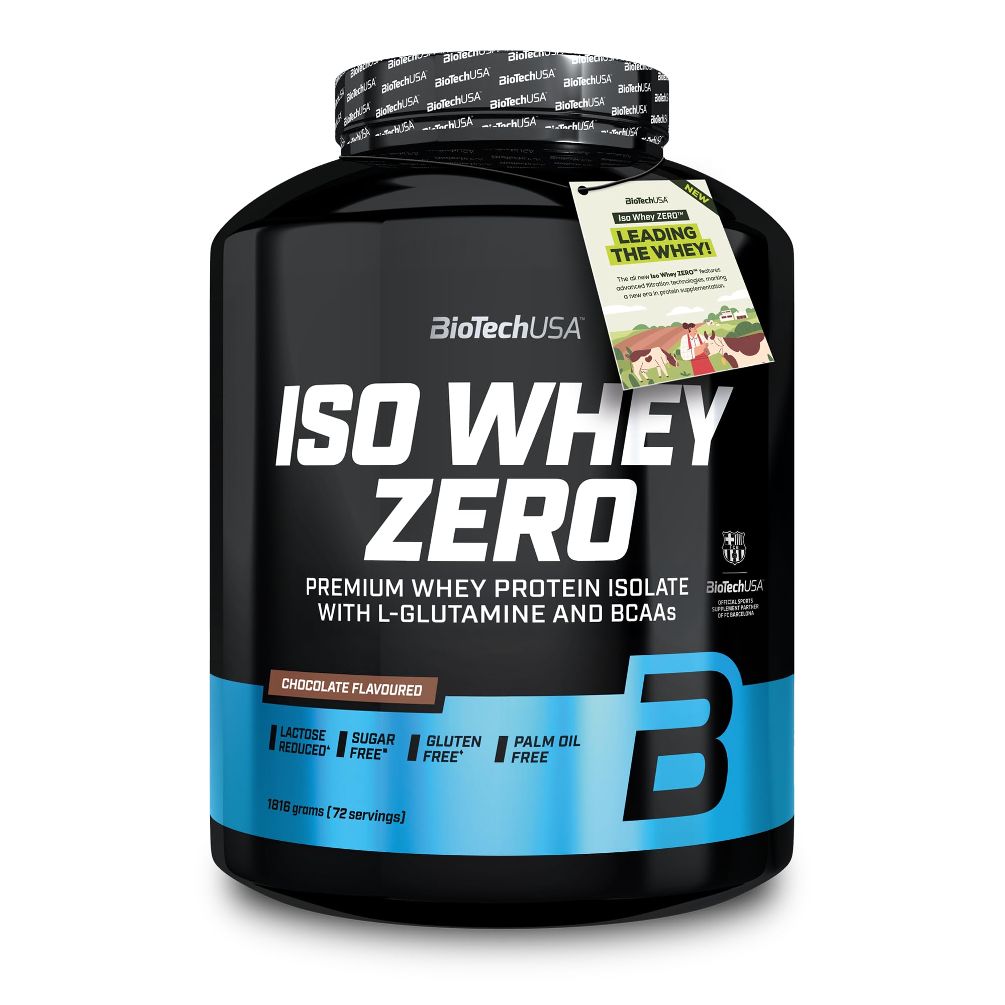71IQMxKpfyL._SY2000_.jpg BioTechUSA Iso Whey Zero 1816g – Molkenprotein-Isolat mit 21g Eiweiß pro Portion – Bild 1