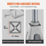 VEVOR 4er Unterstellböcke 2,72 t – Wohnmobil Stabilisierungsstützen höhenverstellbar – Bild 5