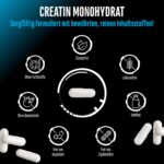 Creatine Ultra Caps – 420 Kapseln mit 1250 mg Creatin Monohydrat – Hochdosiert für Kraftsportler – Bild 4