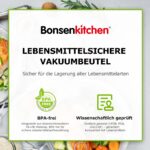 Bonsenkitchen Vakuumierbeutel 150er Set – 3 Grössen für optimale Frischhaltung – Bild 7