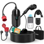 AIMILER Wallbox 11kW mit App – Mobile Ladestation 400V Typ 2 für E-Autos