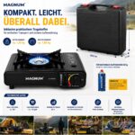 MAGNUM Gaskocher mit Piezozündung inkl. 4x Gaskartuschen – Campingkocher – Bild 6