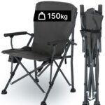 qeedo Johnny XL Campingstuhl 150 kg – Faltbar mit Kopfstütze & Getränkehalter
