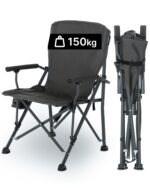 qeedo Johnny XL Campingstuhl 150 kg – Faltbar mit Kopfstütze & Getränkehalter