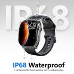 Poounur Smartwatch 2,01" AMOLED – Fitnessuhr mit Bluetooth-Anrufen & Pulsmesser für iOS & Android – Bild 5