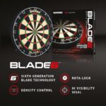 WINMAU Blade 6 Professionelle Dartscheibe mit Surround & 2 Dart-Sätze – WDF-zugelassen – Bild 7