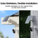 aosu Solar Überwachungskamera Aussen 4er-Kit mit Aosubase – 2K, PIR, Farblichtsicht – Bild 7