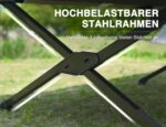 EVER ADVANCED Klappbett 214x106cm – XXL Campingbett 300kg belastbar für Outdoor & Garten – Bild 5